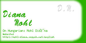 diana mohl business card